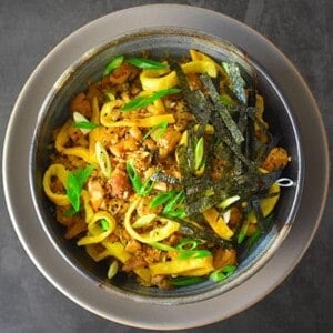 Kimchi Fried Cauliflower Rice by Michelle Tam https://nomnompaleo.com