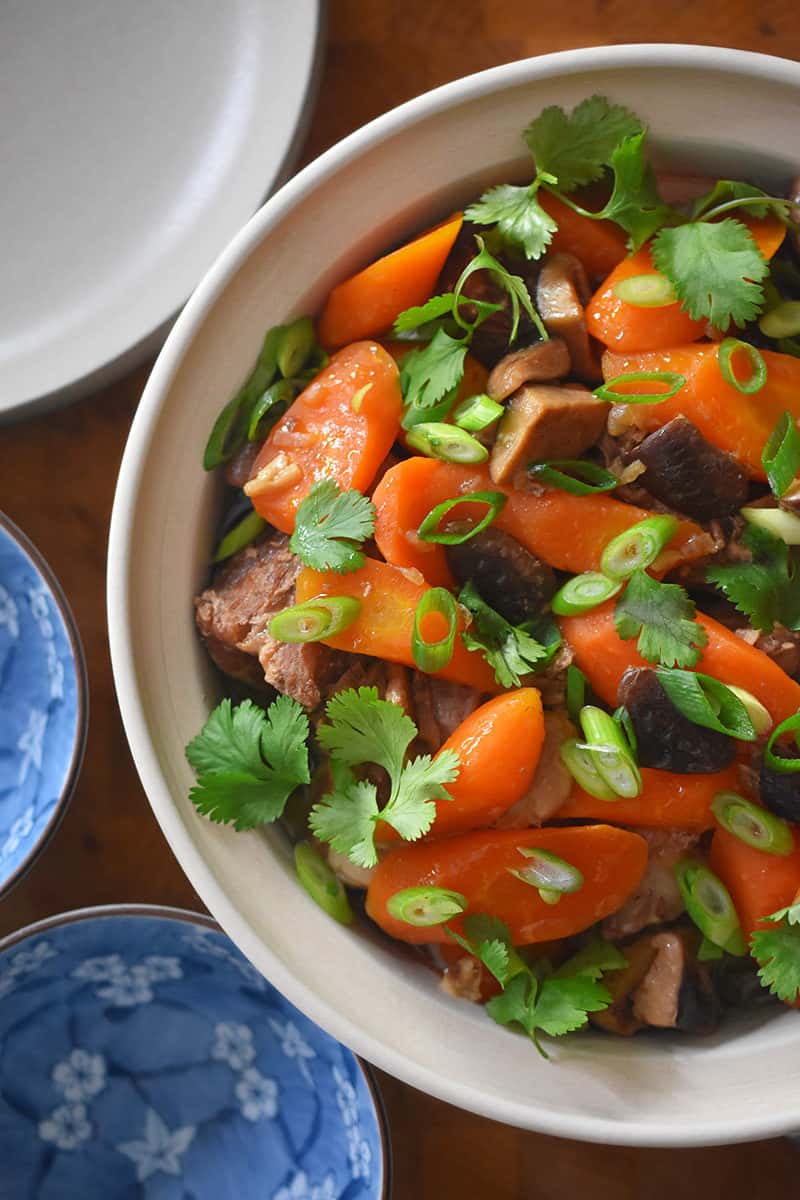 An overhead shot of Instant Pot Vietnamese Pork Stew