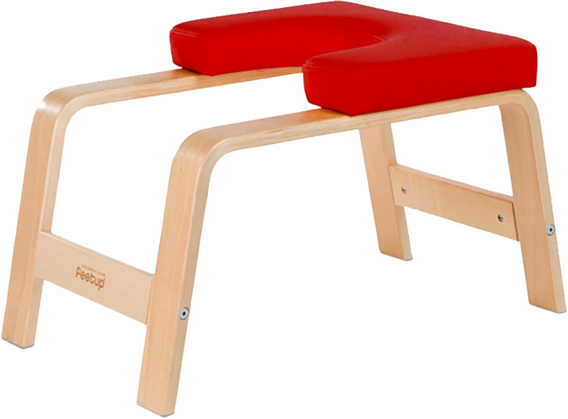 A red Feetup inversion trainer.