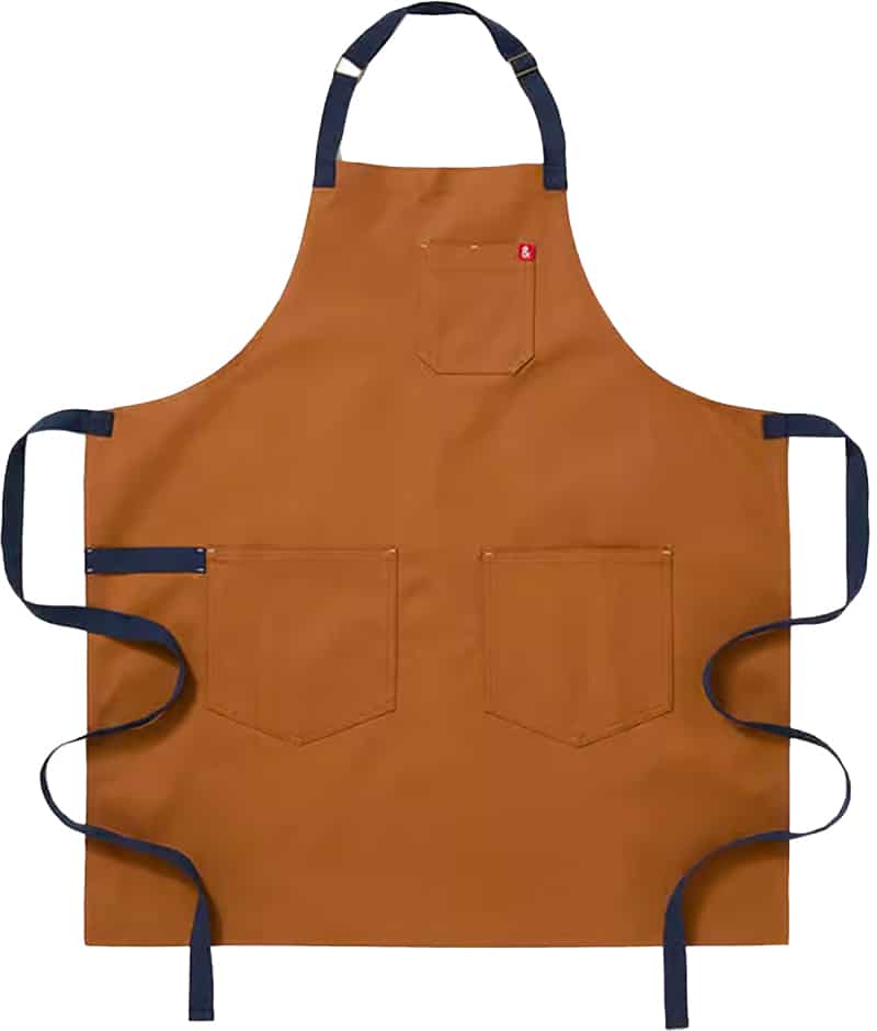 A brown Hedley and. Bennet apron.