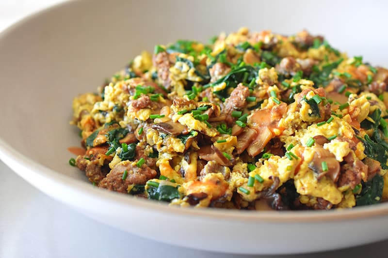 A closeup side shot of Joe’s Special Scramble 