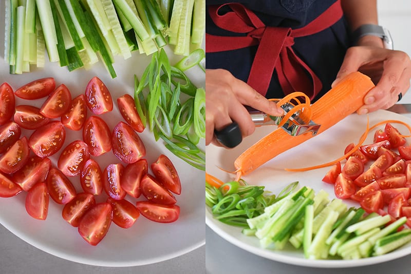 Paleo Hiyashi Chūka (Cold “Ramen” Salad) by Michelle Tam https://nomnompaleo.com