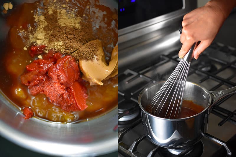 Cooking the marinade for Paleo Char Siu (Chinese BBQ Pork).
