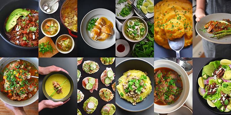 A collage of Nom Nom Paleo's Instant Pot recipes