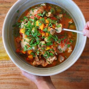 Pressure Cooker Summer Italian Chicken by Michelle Tam https://nomnompaleo.com