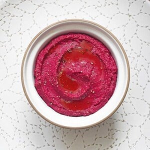Beet Hummus by Michelle Tam https://nomnompaleo.com