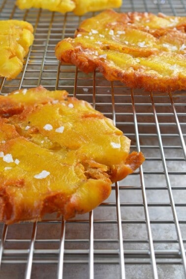 Fried Green Plantains (Patacones or Tostones) by Michelle Tam / Nom Nom Paleo