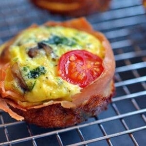 Prosciutto-Wrapped Mini Frittata Muffins by Michelle Tam / Nom Nom Paleo https://nomnompaleo.com