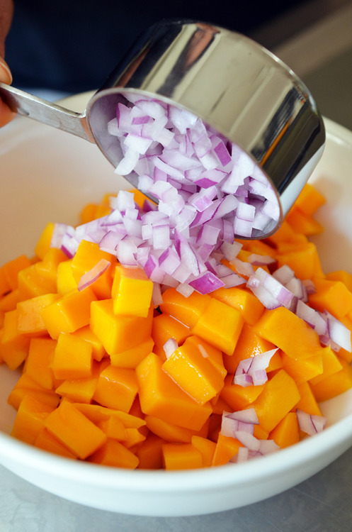 Mango and Avocado Salsa by Michelle Tam https://nomnompaleo.com