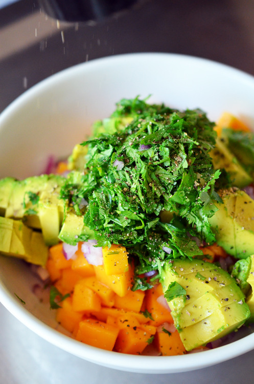 Mango and Avocado Salsa by Michelle Tam https://nomnompaleo.com