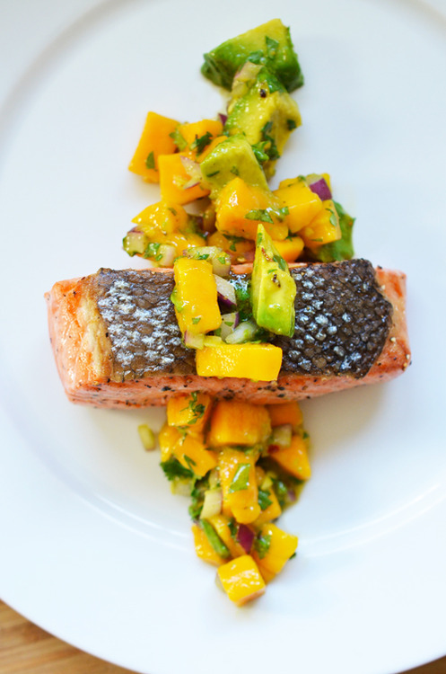 Mango and Avocado Salsa by Michelle Tam https://nomnompaleo.com