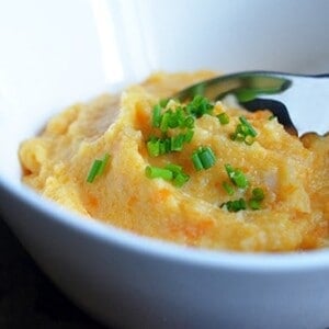 Roasted Garlic Autumn Root Vegetable Mash by Michelle Tam https://nomnompaleo.com