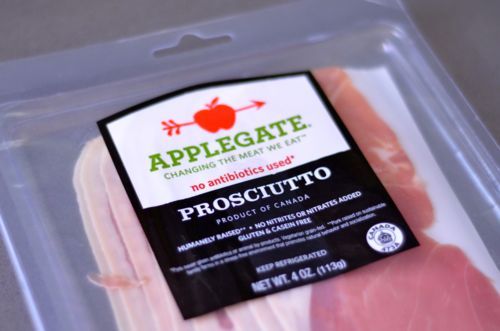 A packet of prosciutto.