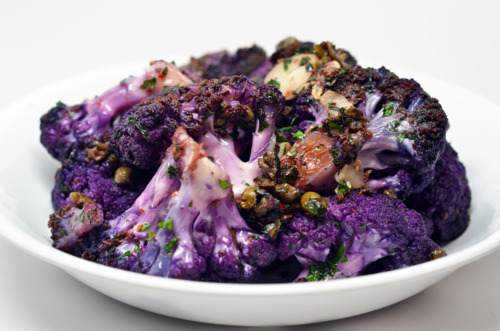 A bowl of Pizzeria Delfina's spicy cauliflower.