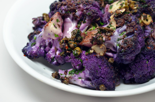 A plate of Pizzeria Delfina's spicy cauliflower.
