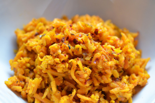 Sweet Potato Hash in a white bowl.